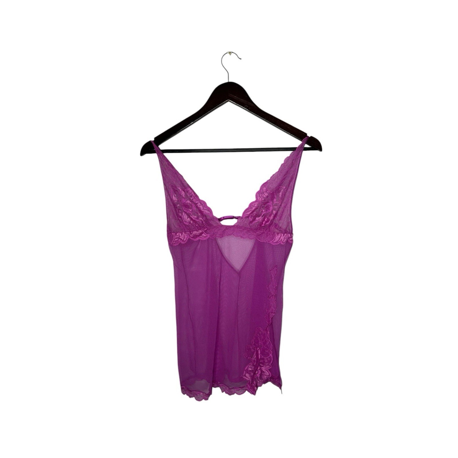 Victoria Secrets Purple Sz Small Teddy Gown Y2k Womens
